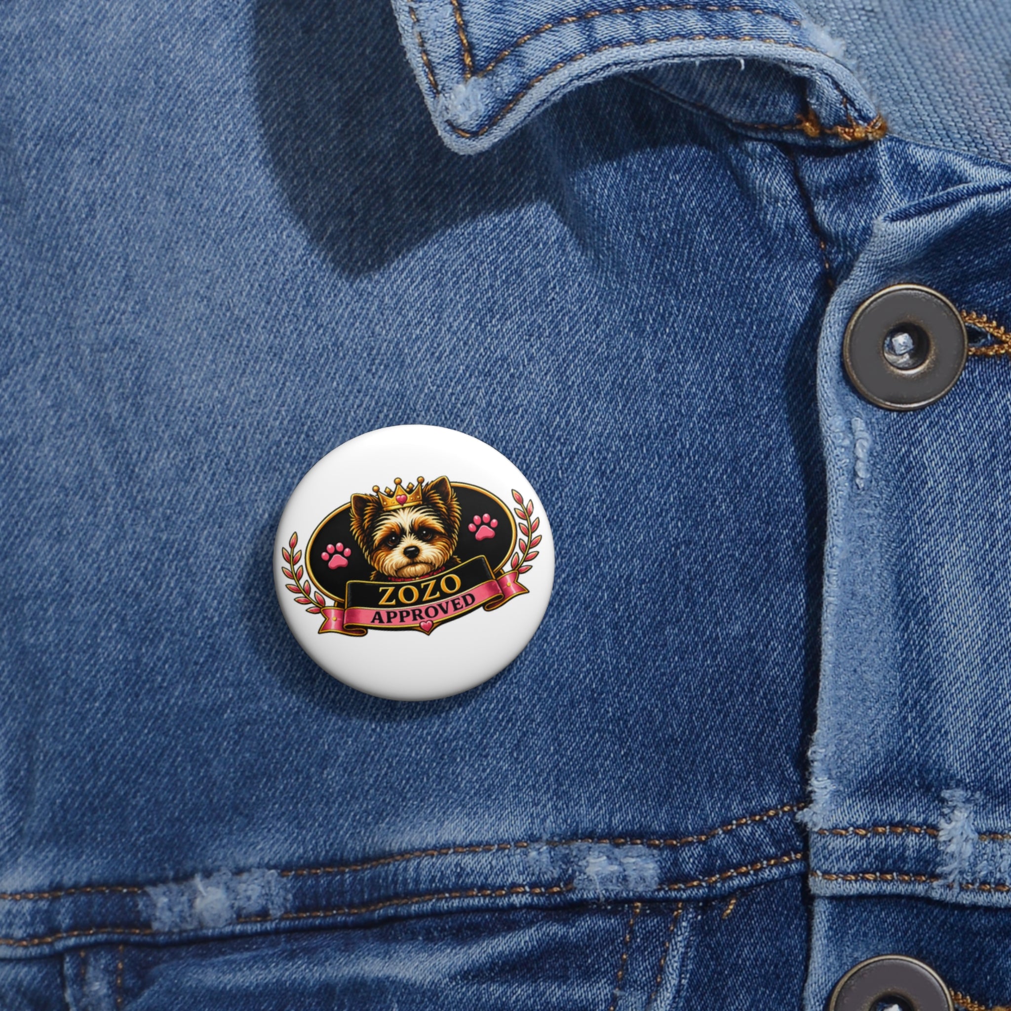 ZoZo’s World “ZoZo Approved” Pin Button