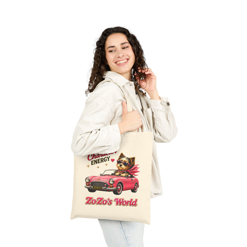 ZoZo’s World "Main Character Energy" Cotton Canvas Tote Bag