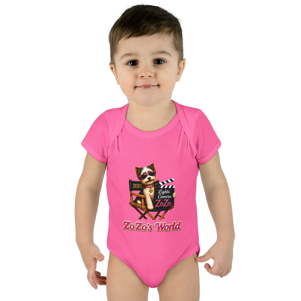 ZoZo’s World “Lights. Camera. ZoZo.” Baby Bodysuit