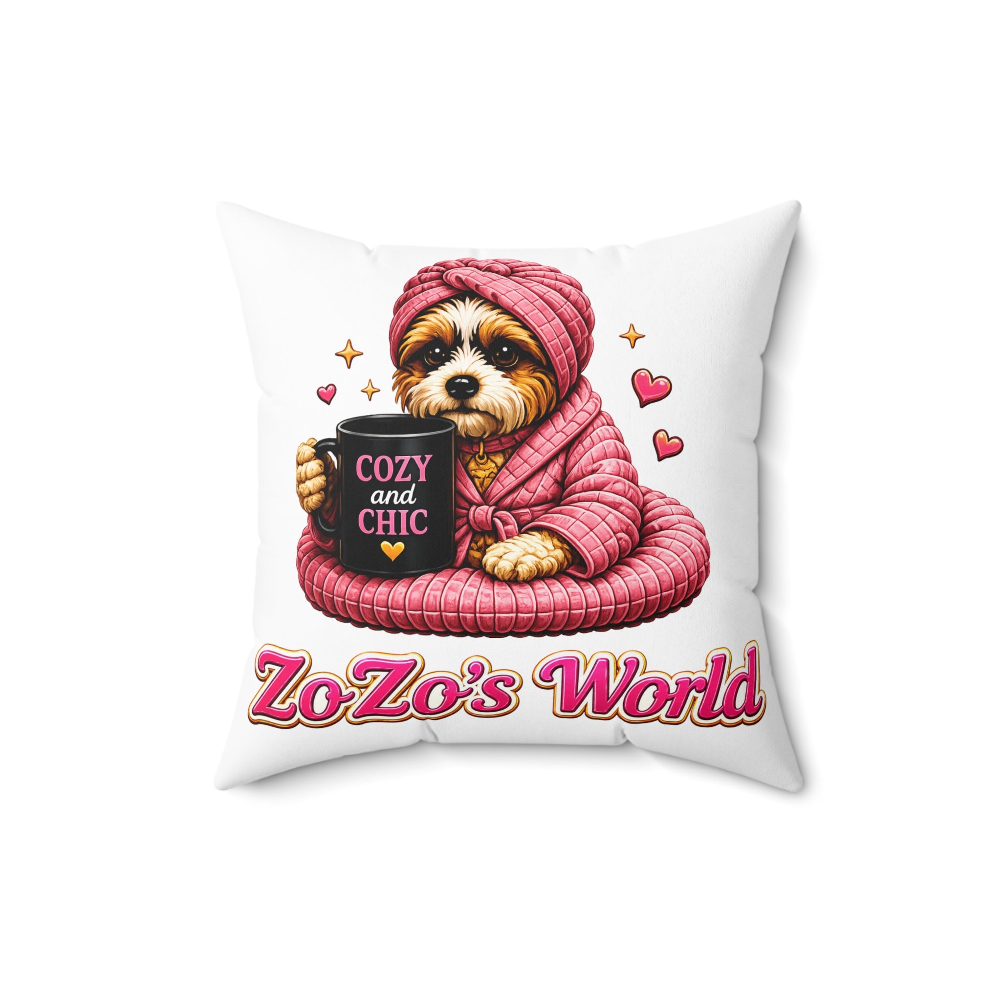ZoZo’s World “Cozy and Chic” Throw Pillow