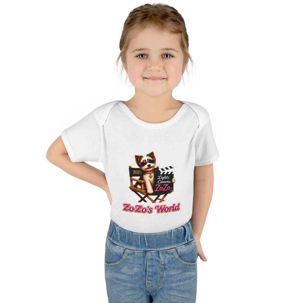 ZoZo’s World “Lights. Camera. ZoZo.” Baby Bodysuit