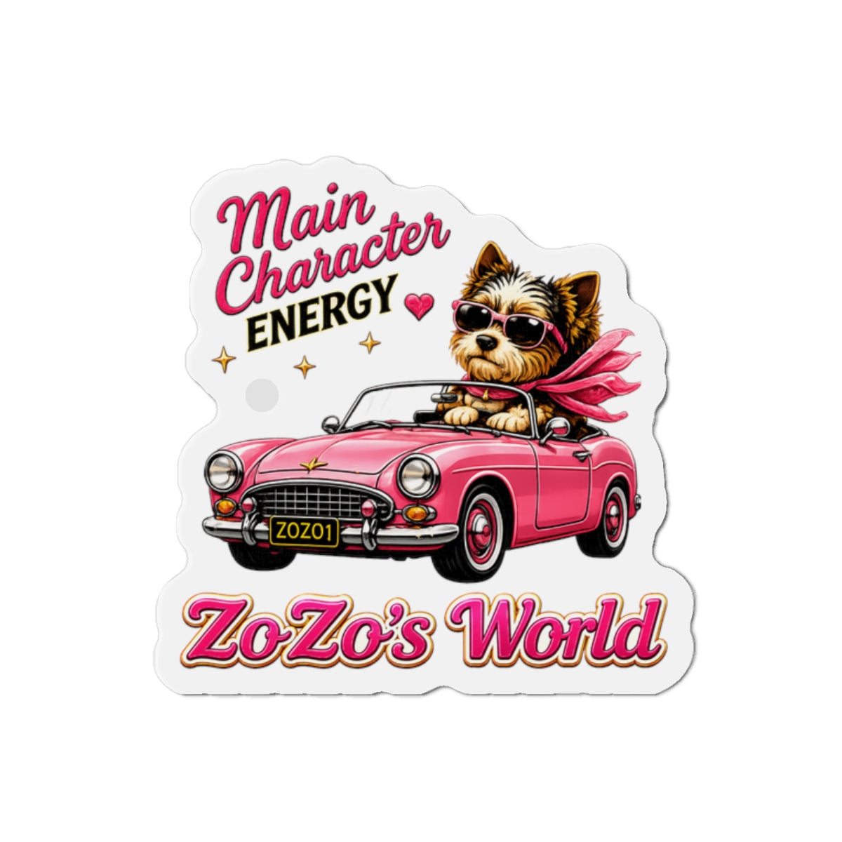 ZoZo’s World “Main Character Energy” Die-Cut Magnet