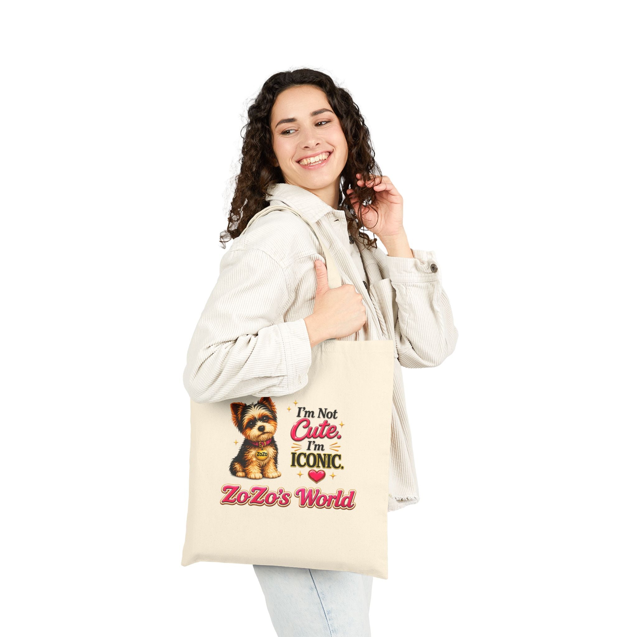 ZoZo’s World 'Iconic" Cotton Canvas Tote Bag