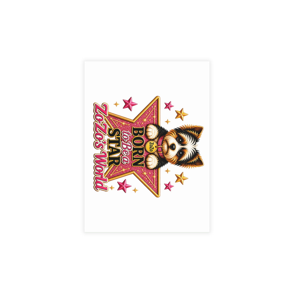 ZoZo’s World “Born to Be a Star” Postcards (envelopes included)