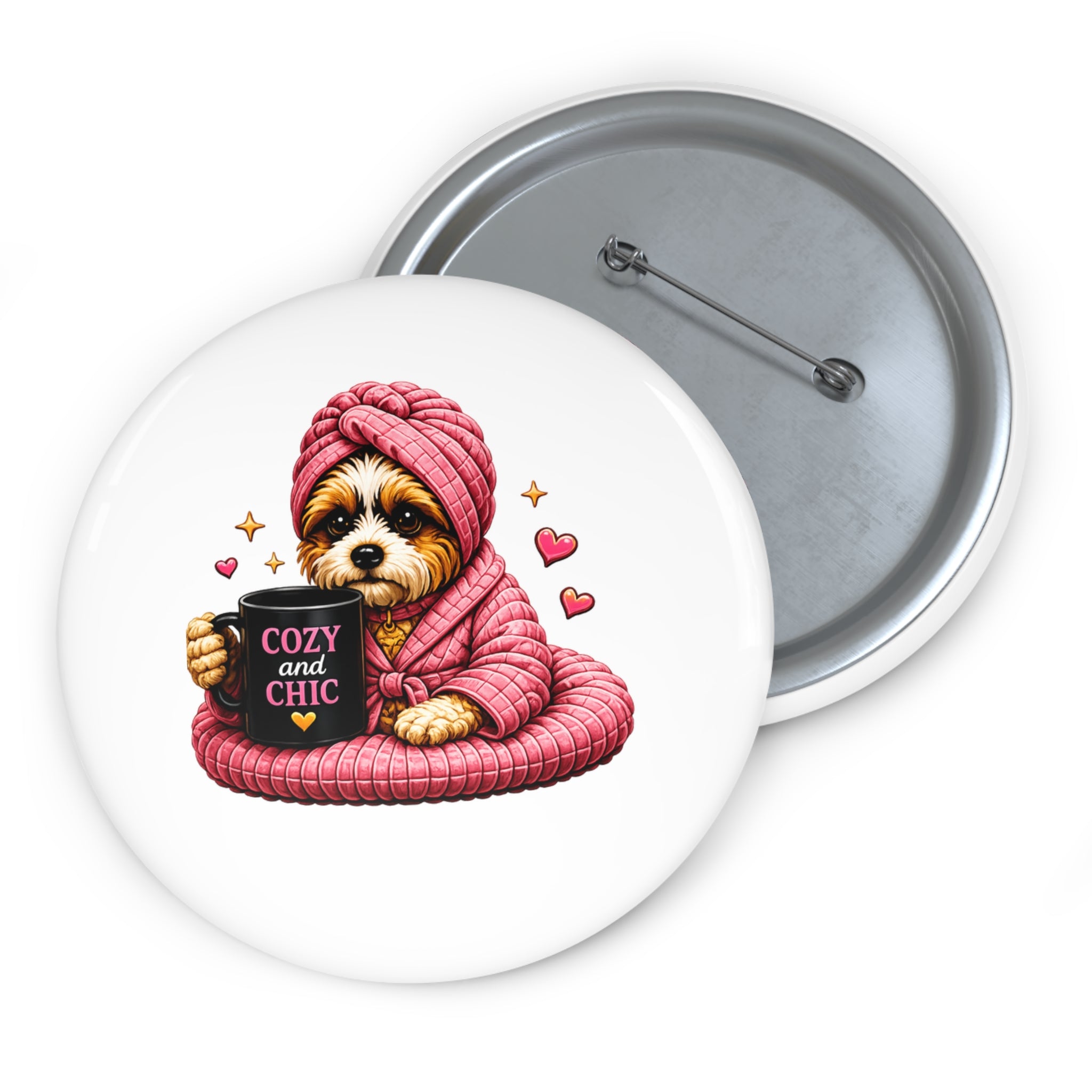 ZoZo’s World “Cozy and Chic” Pin Button