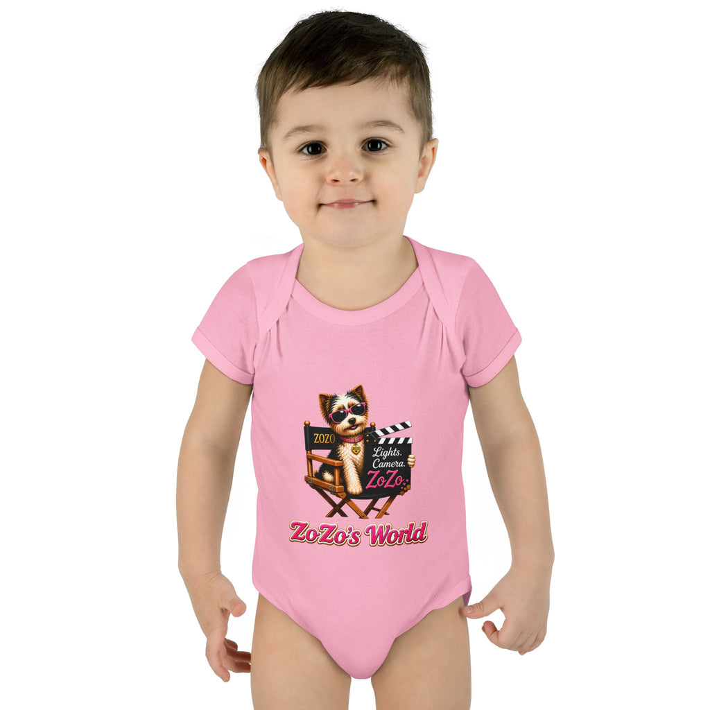 ZoZo’s World “Lights. Camera. ZoZo.” Baby Bodysuit