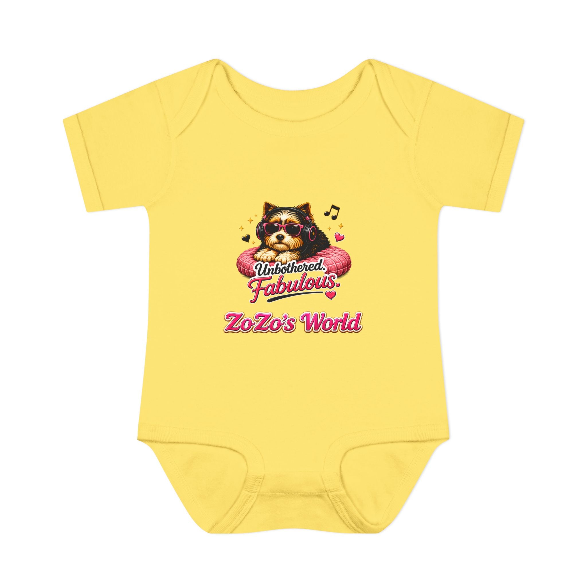 ZoZo’s World “Unbothered. Fabulous.” Baby Bodysuit