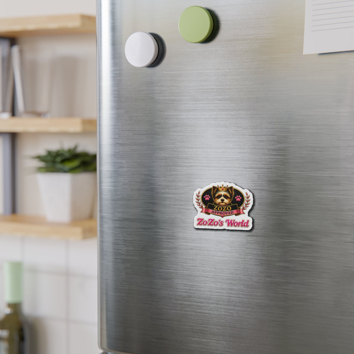 ZoZo’s World “ZoZo Approved” Die-Cut Magnet