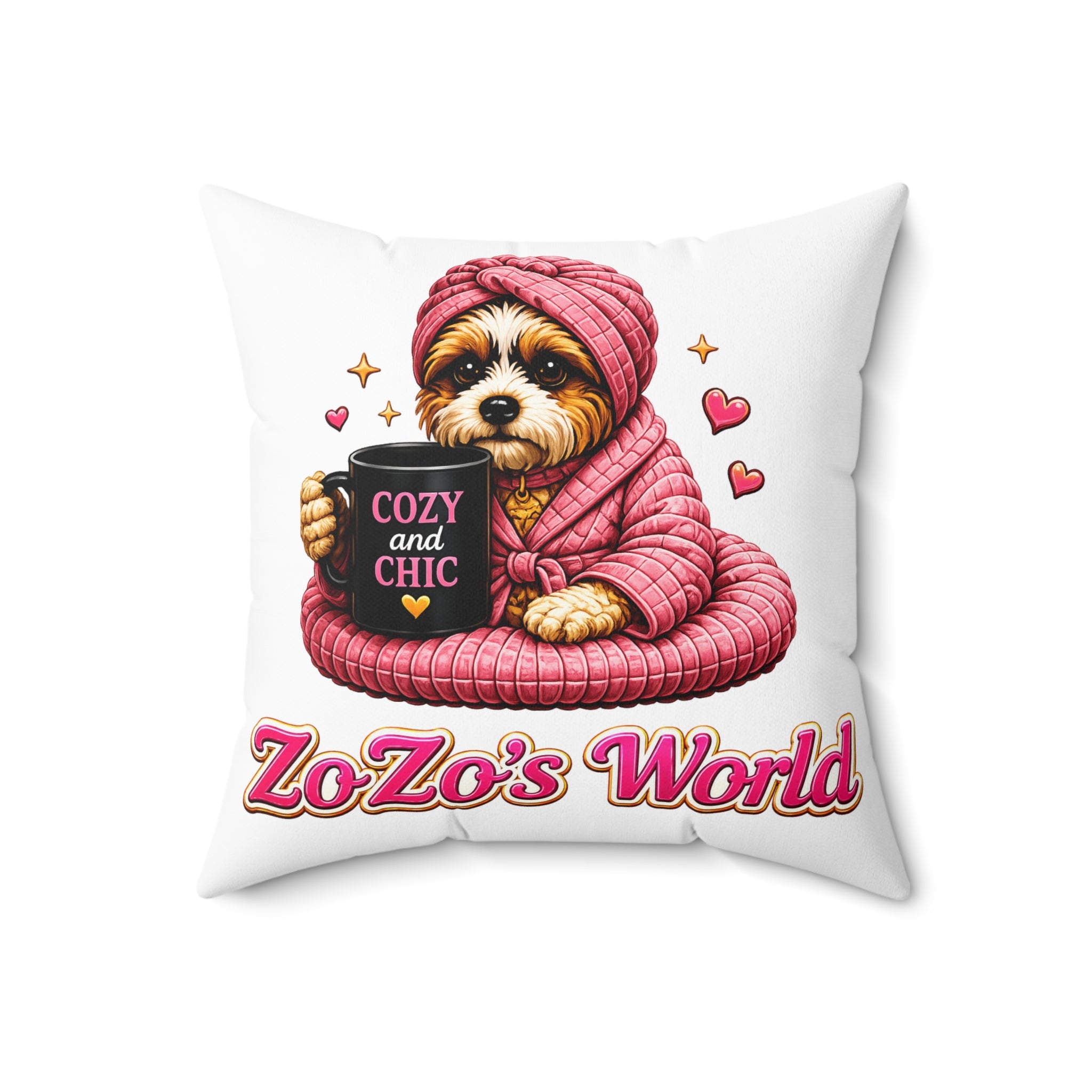ZoZo’s World “Cozy and Chic” Throw Pillow