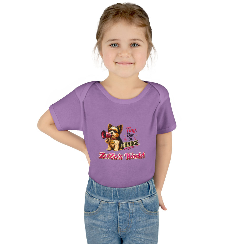 ZoZo’s World “Tiny But in Charge” Baby Bodysuit