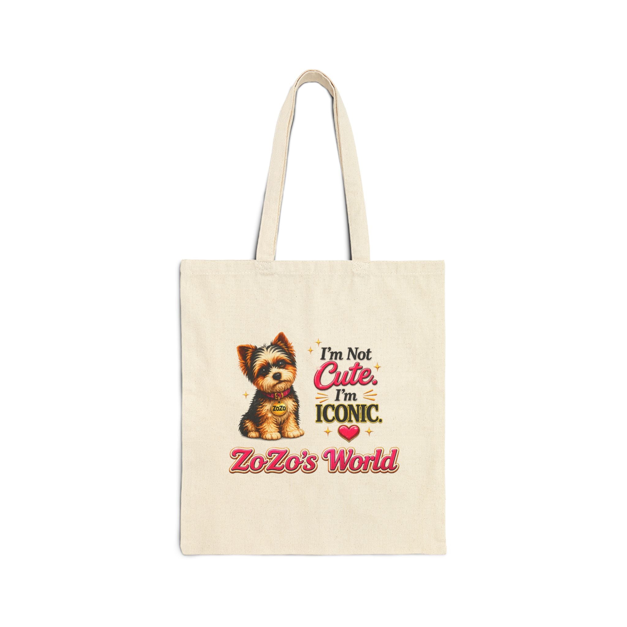 ZoZo’s World 'Iconic" Cotton Canvas Tote Bag