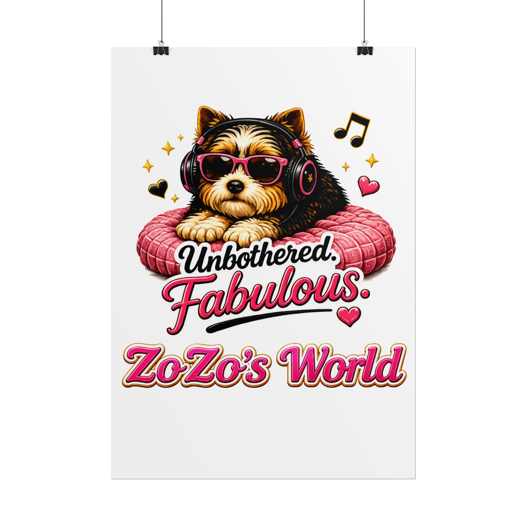 ZoZo’s World “Unbothered. Fabulous.” Poster