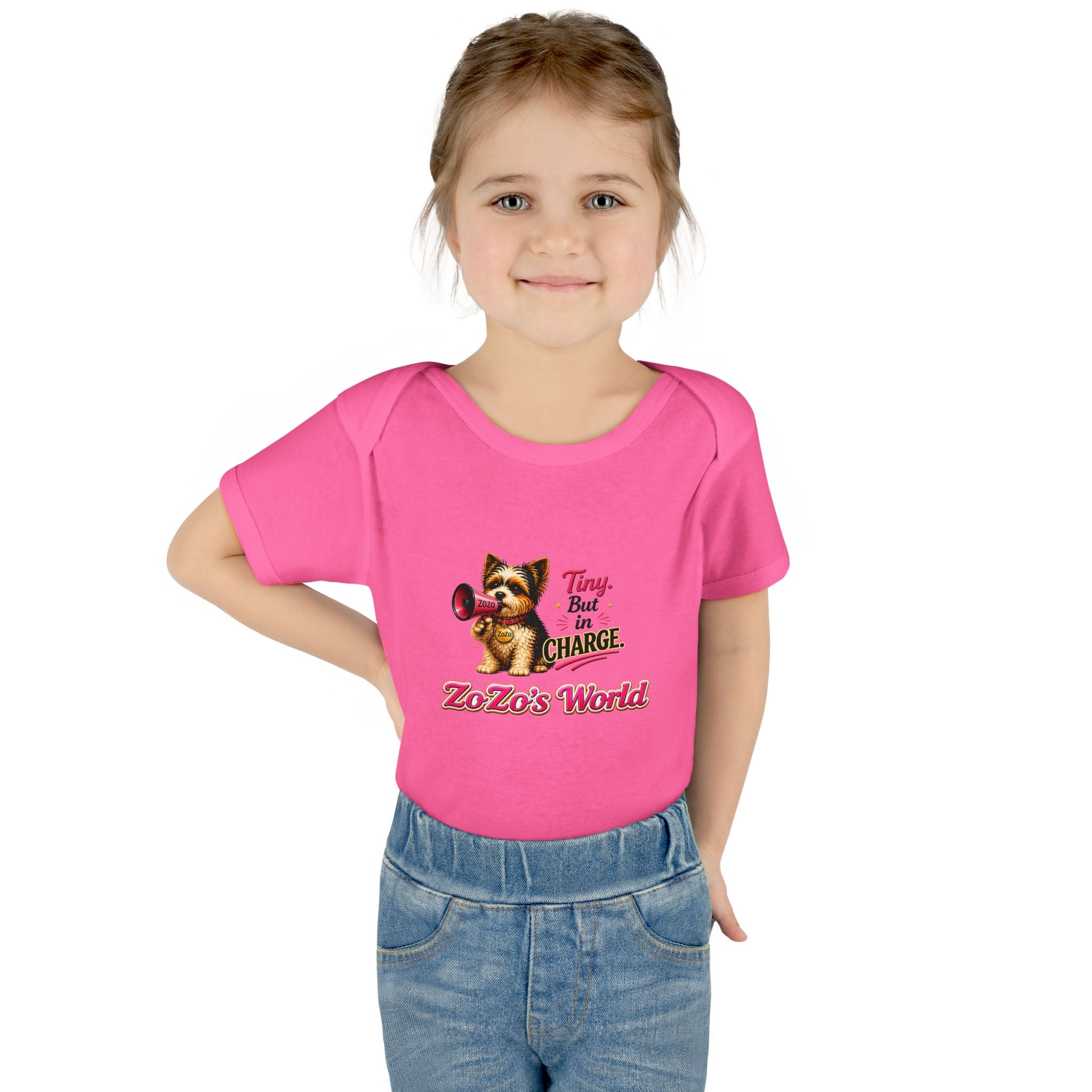 ZoZo’s World “Tiny But in Charge” Baby Bodysuit