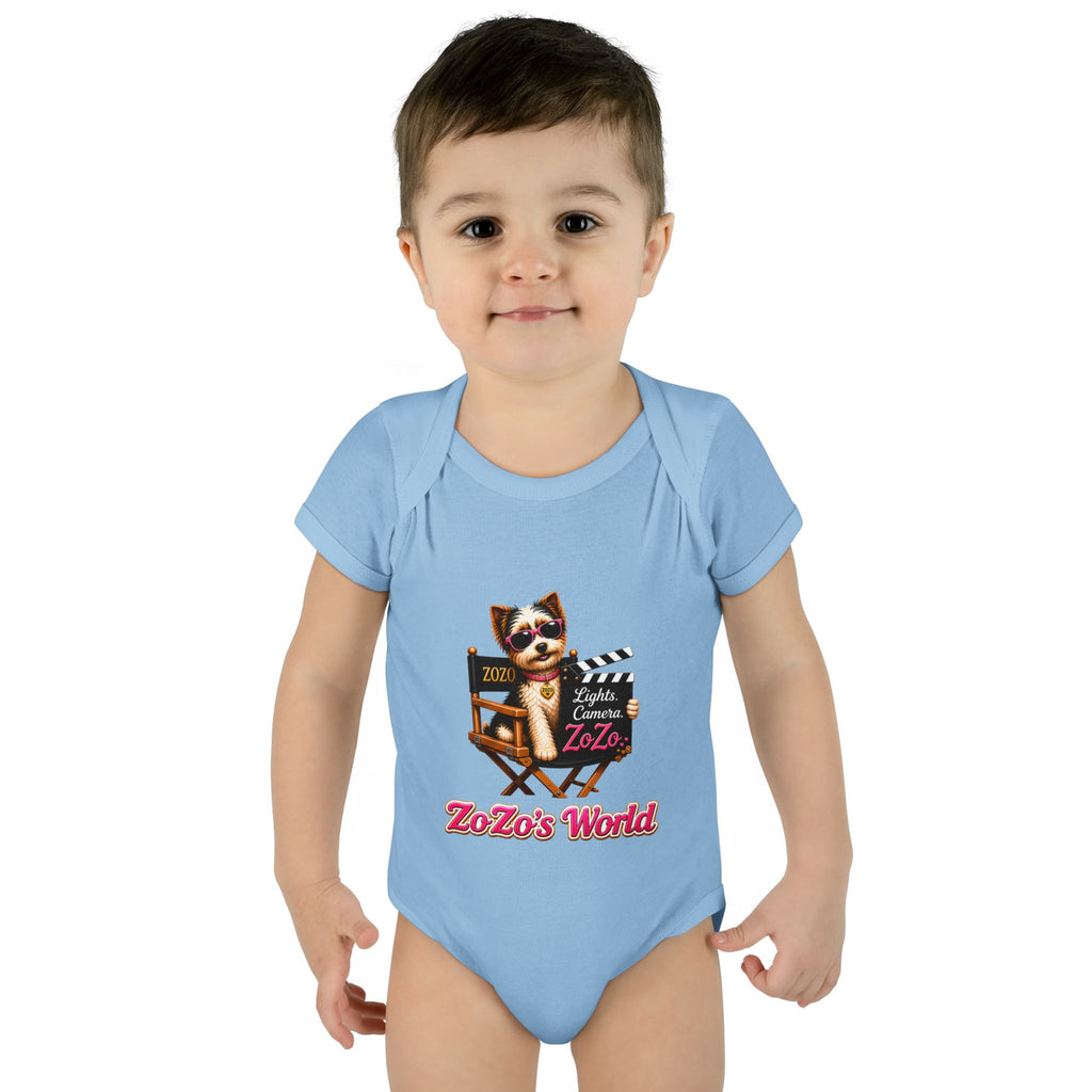 ZoZo’s World “Lights. Camera. ZoZo.” Baby Bodysuit