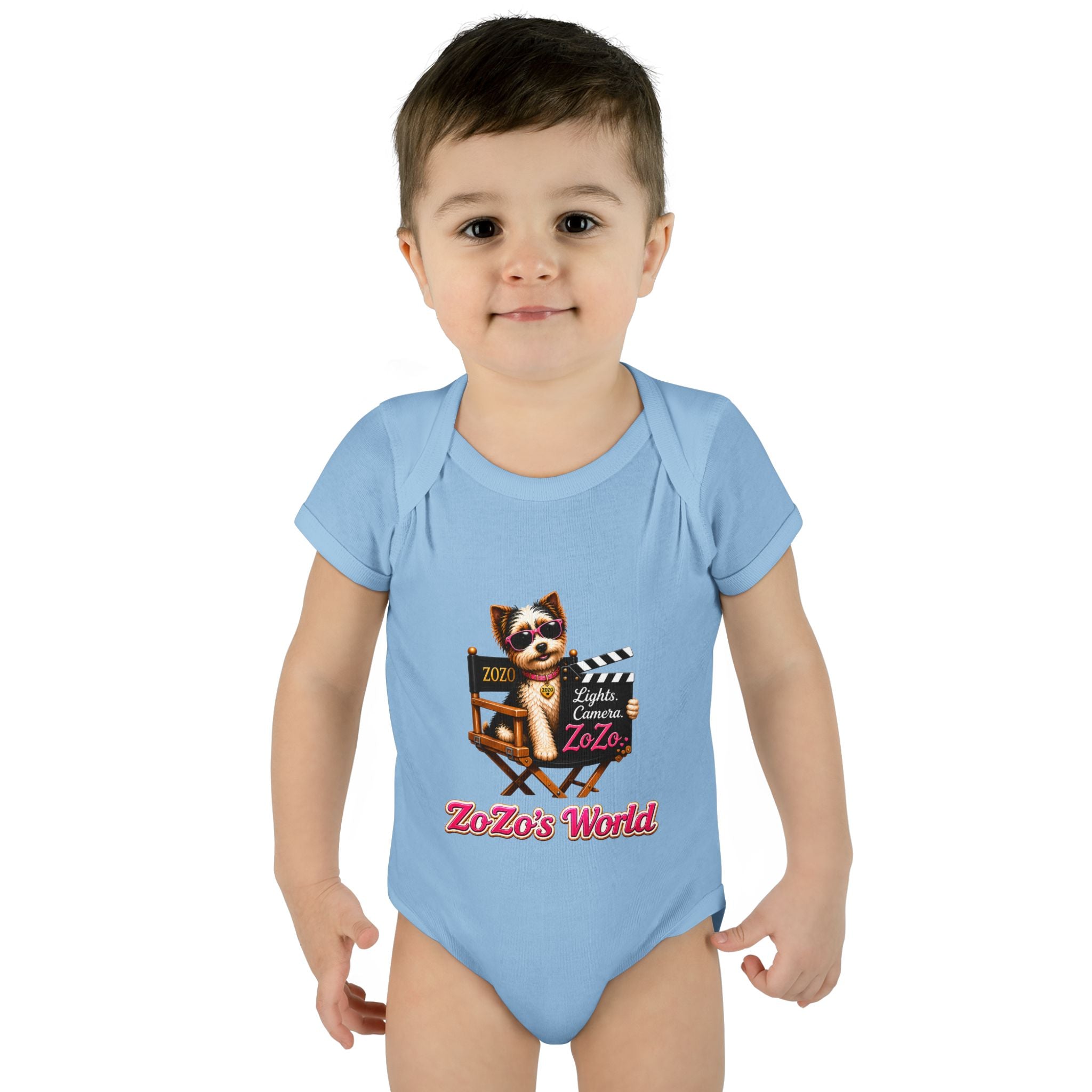 ZoZo’s World “Lights. Camera. ZoZo.” Baby Bodysuit