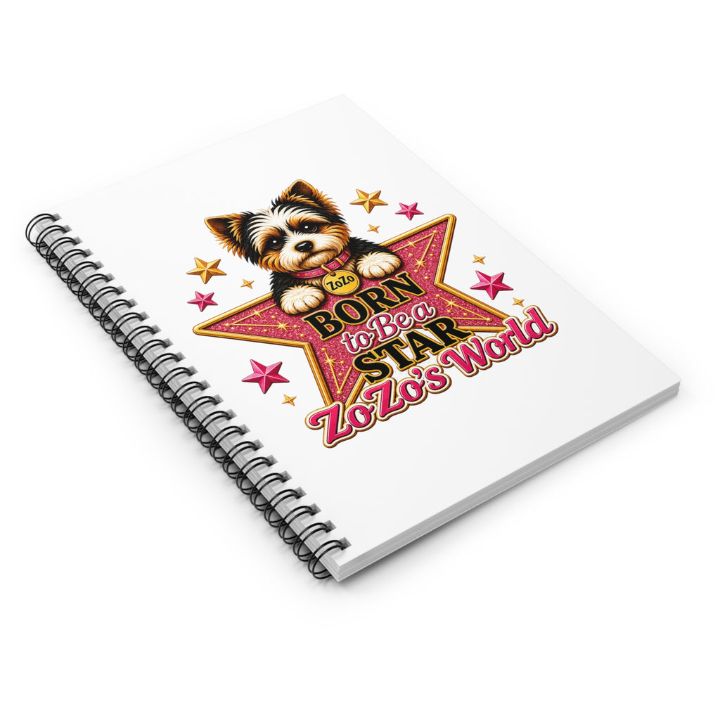 ZoZo’s World “Born to Be a Star” Spiral Notebook