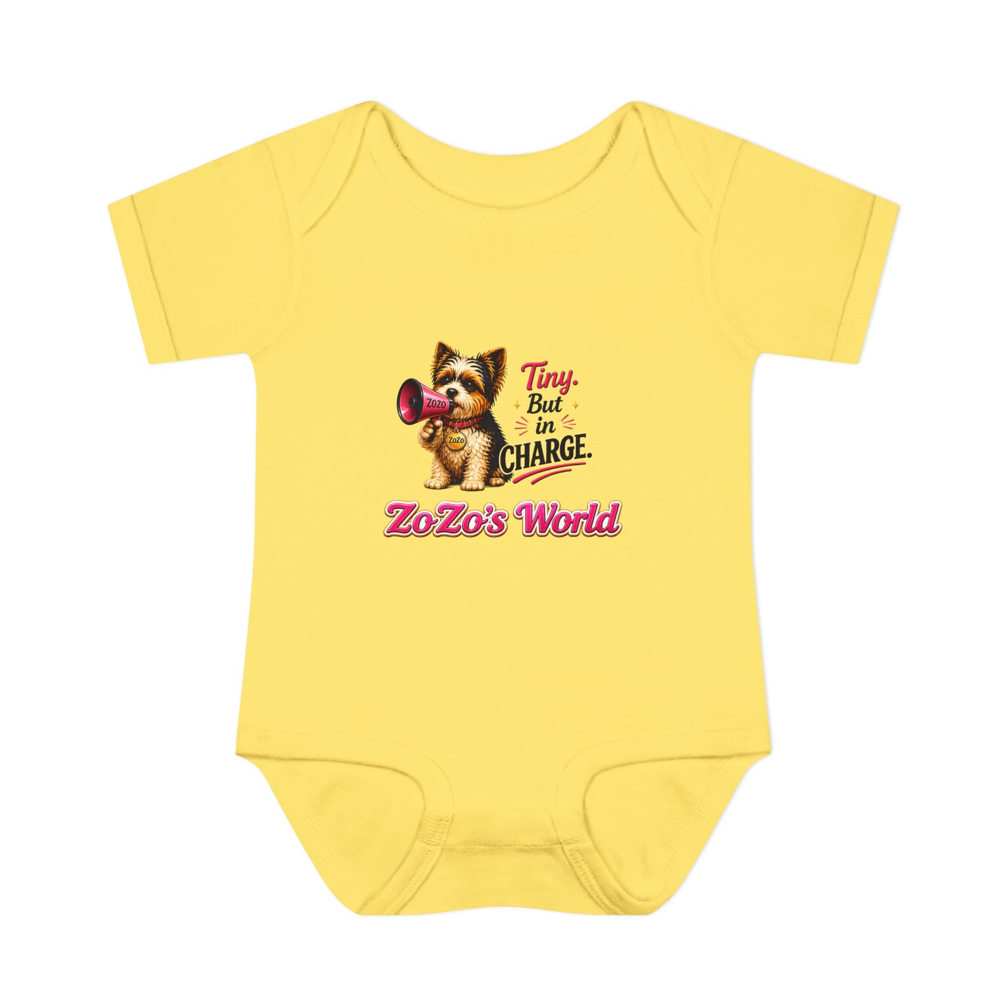 ZoZo’s World “Tiny But in Charge” Baby Bodysuit