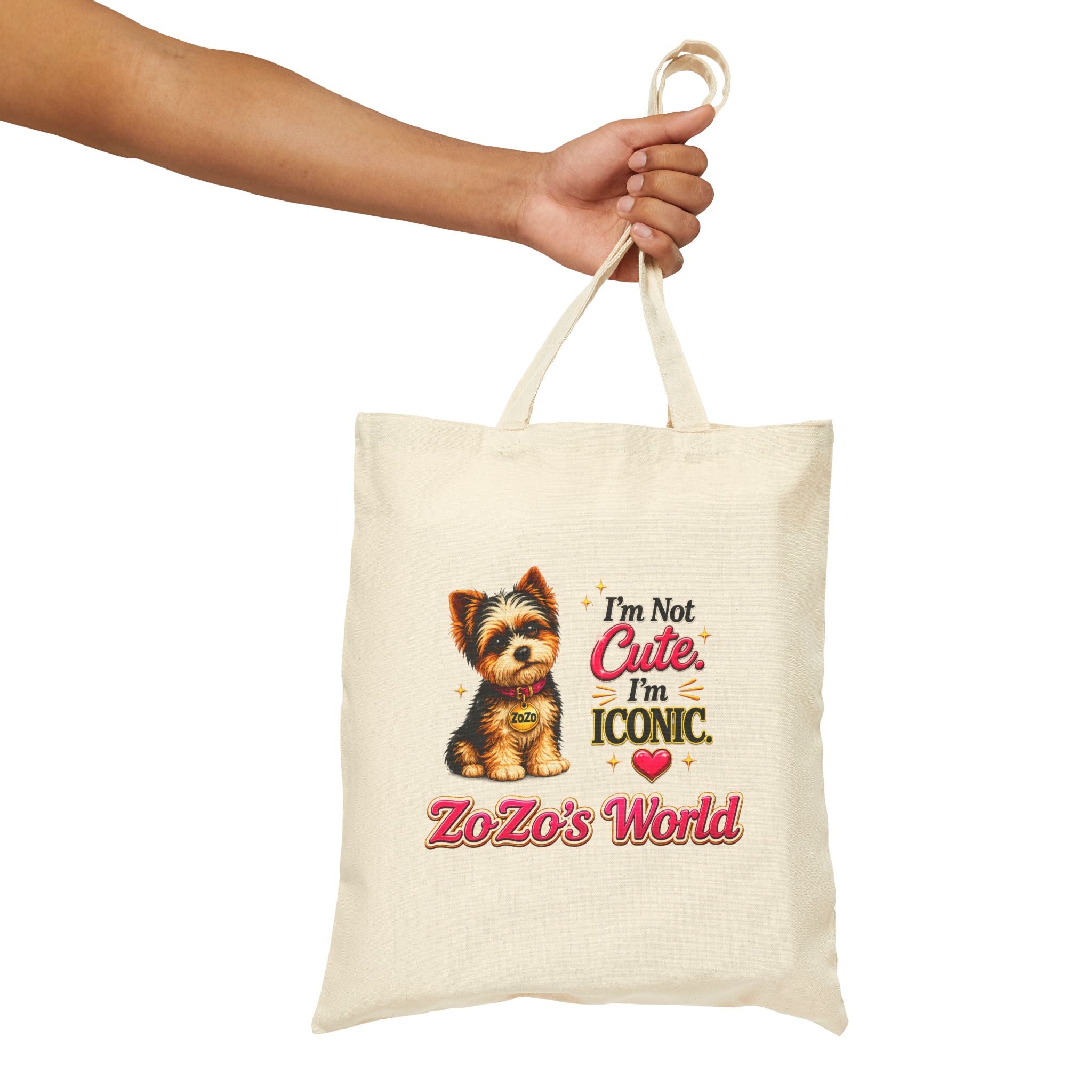 ZoZo’s World 'Iconic" Cotton Canvas Tote Bag