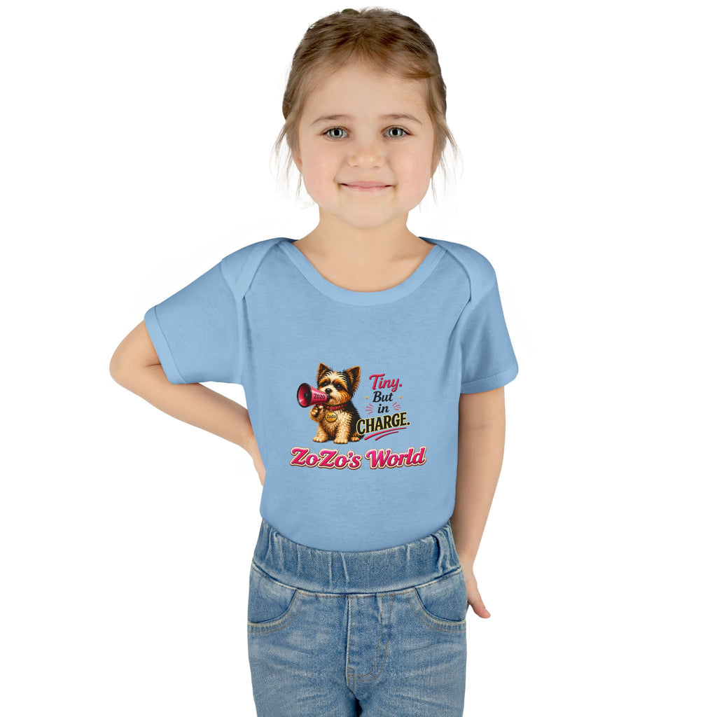 ZoZo’s World “Tiny But in Charge” Baby Bodysuit