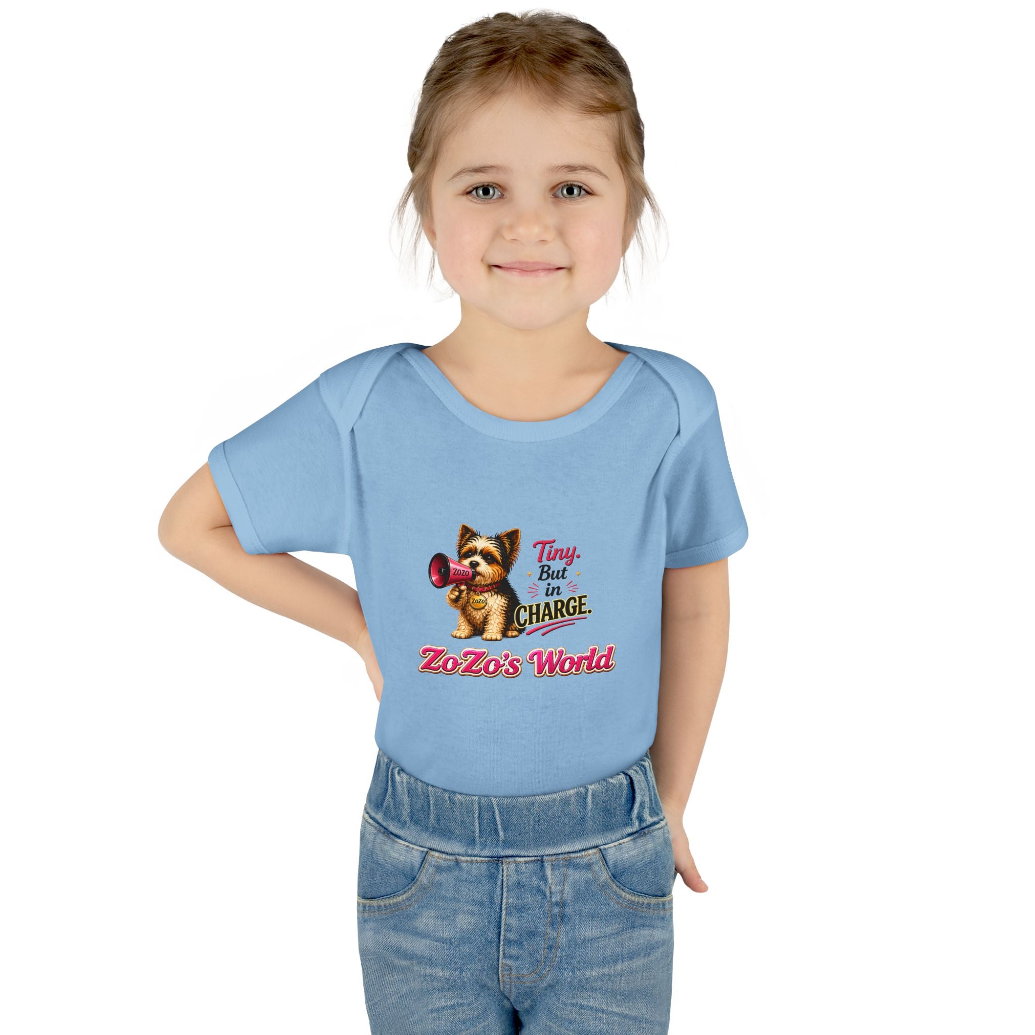 ZoZo’s World “Tiny But in Charge” Baby Bodysuit