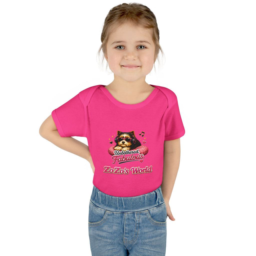 ZoZo’s World “Unbothered. Fabulous.” Baby Bodysuit