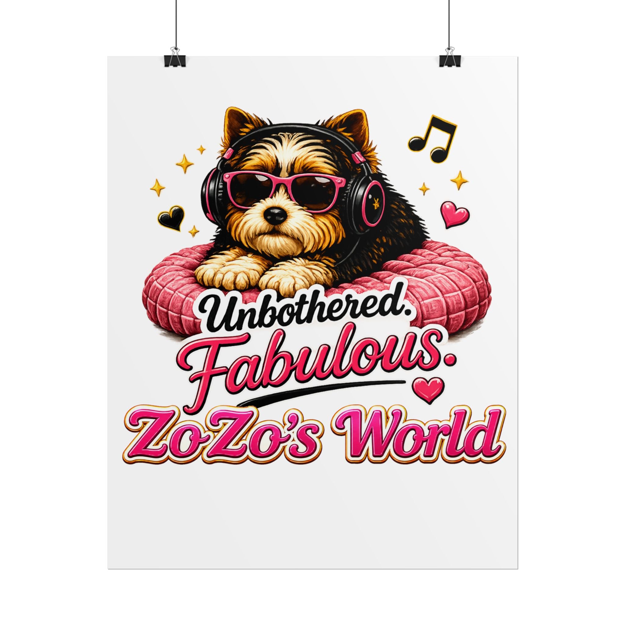 ZoZo’s World “Unbothered. Fabulous.” Poster