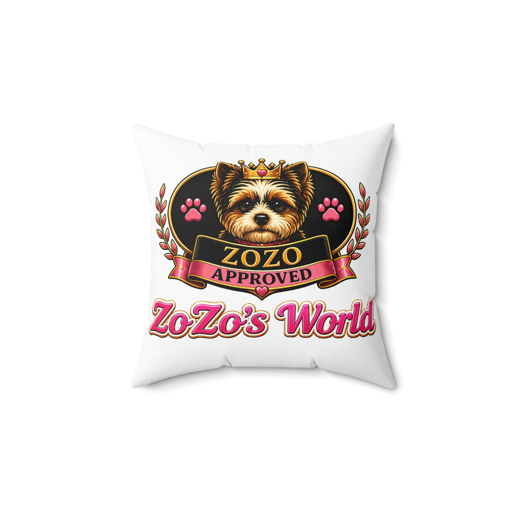 ZoZo’s World “ZoZo Approved” Throw Pillow