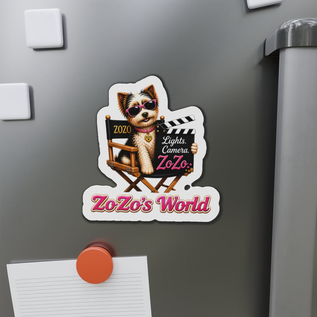 ZoZo’s World “Lights. Camera. ZoZo.” Die-Cut Magnet