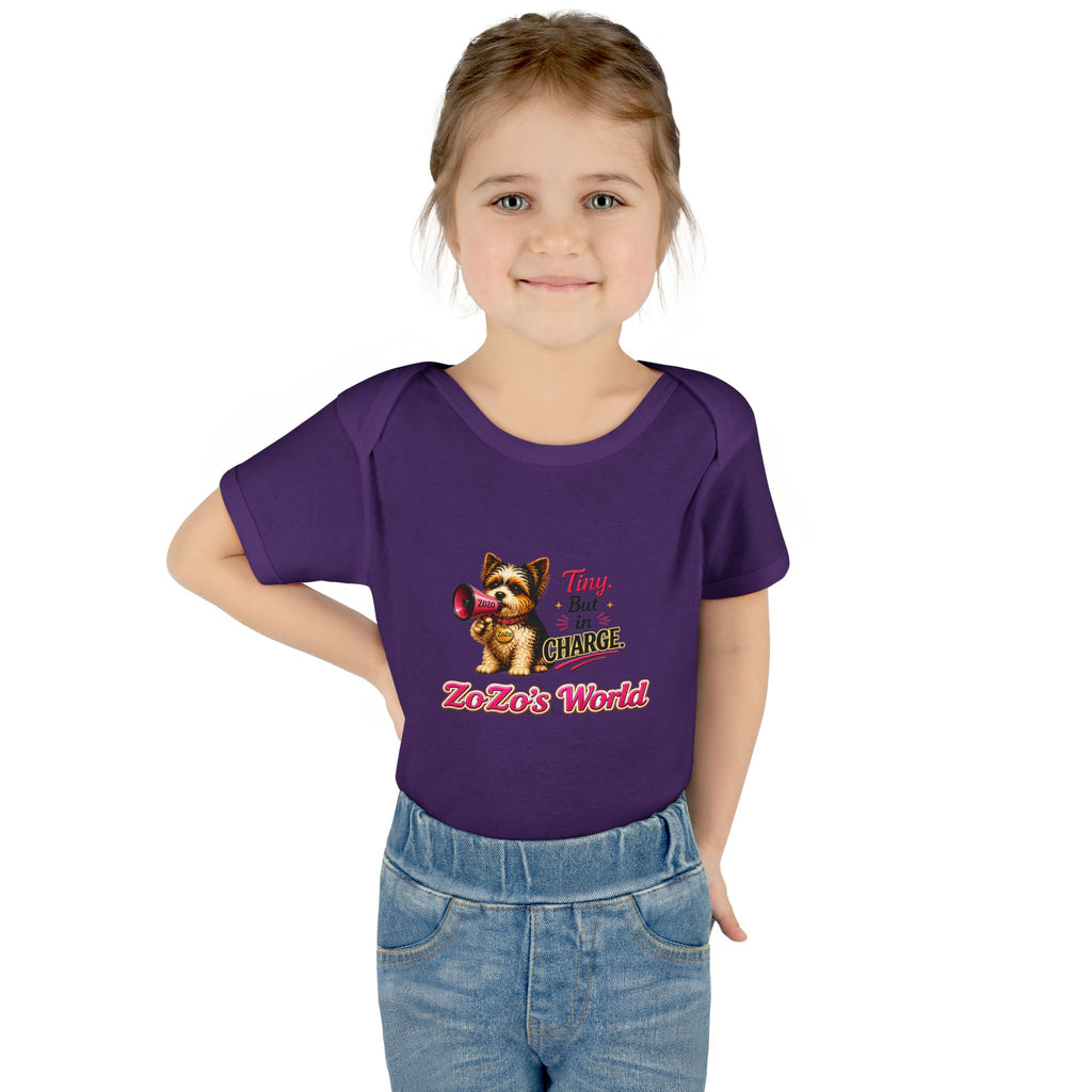 ZoZo’s World “Tiny But in Charge” Baby Bodysuit