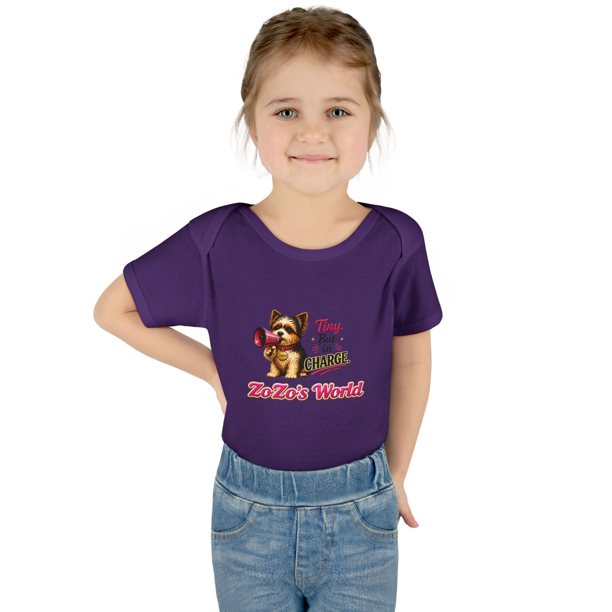 ZoZo’s World “Tiny But in Charge” Baby Bodysuit