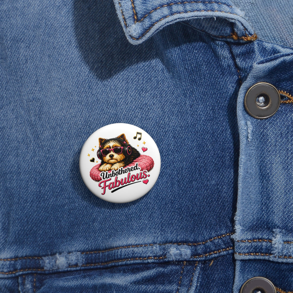 ZoZo’s World “Unbothered. Fabulous.” Pin Button