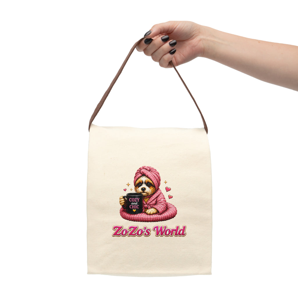 ZoZo’s World “Cozy and Chic” Canvas Lunch Bag
