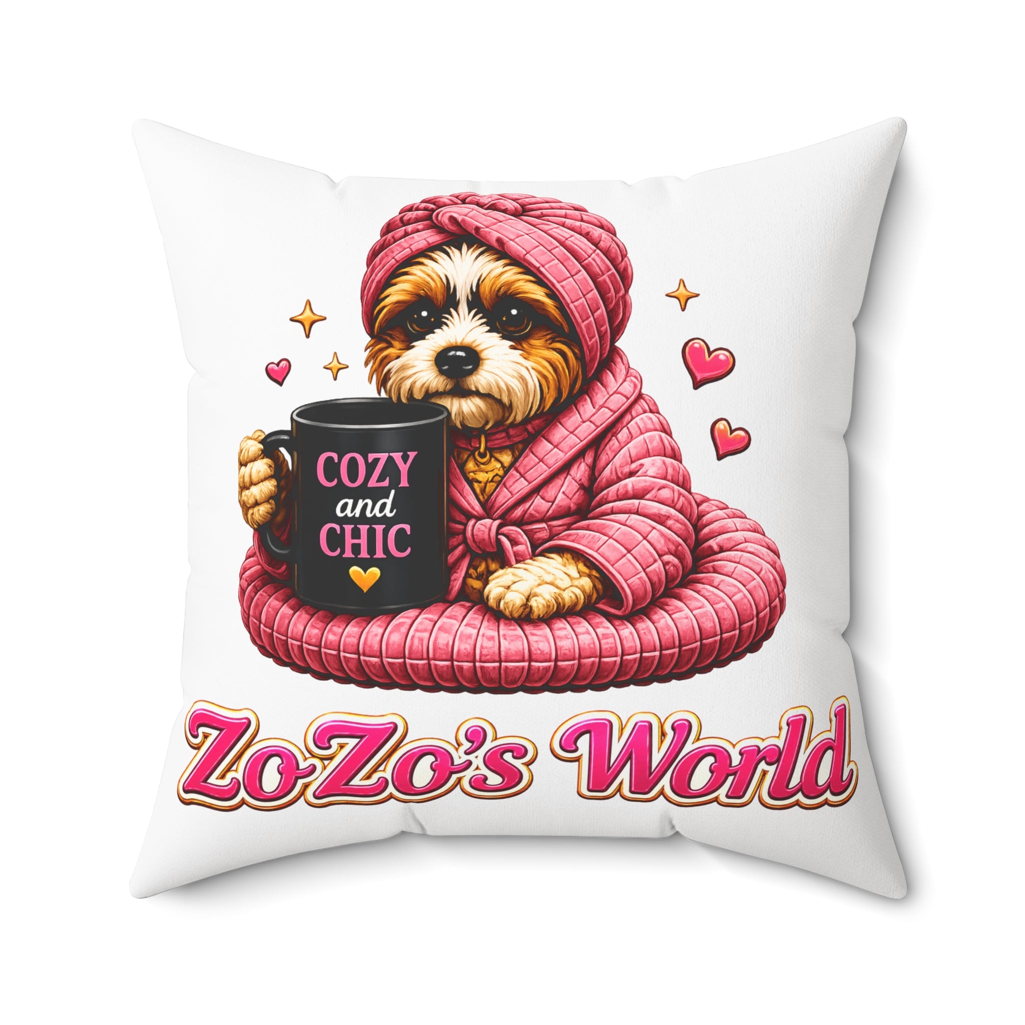 ZoZo’s World “Cozy and Chic” Throw Pillow