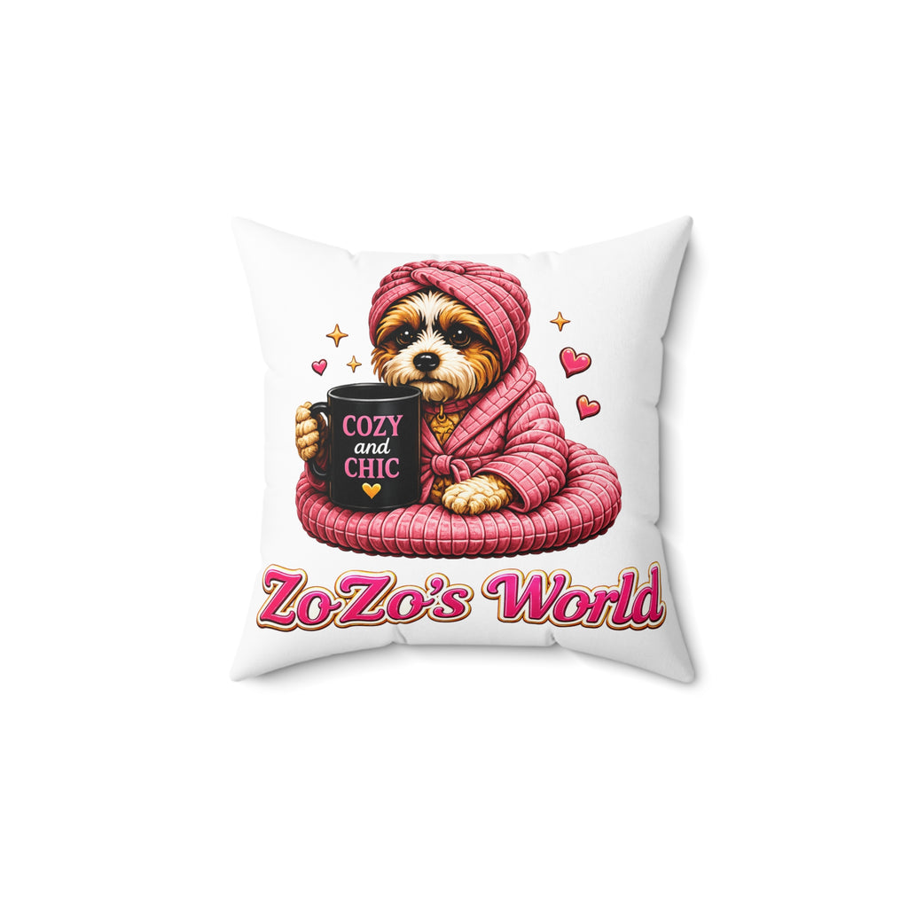 ZoZo’s World “Cozy and Chic” Throw Pillow