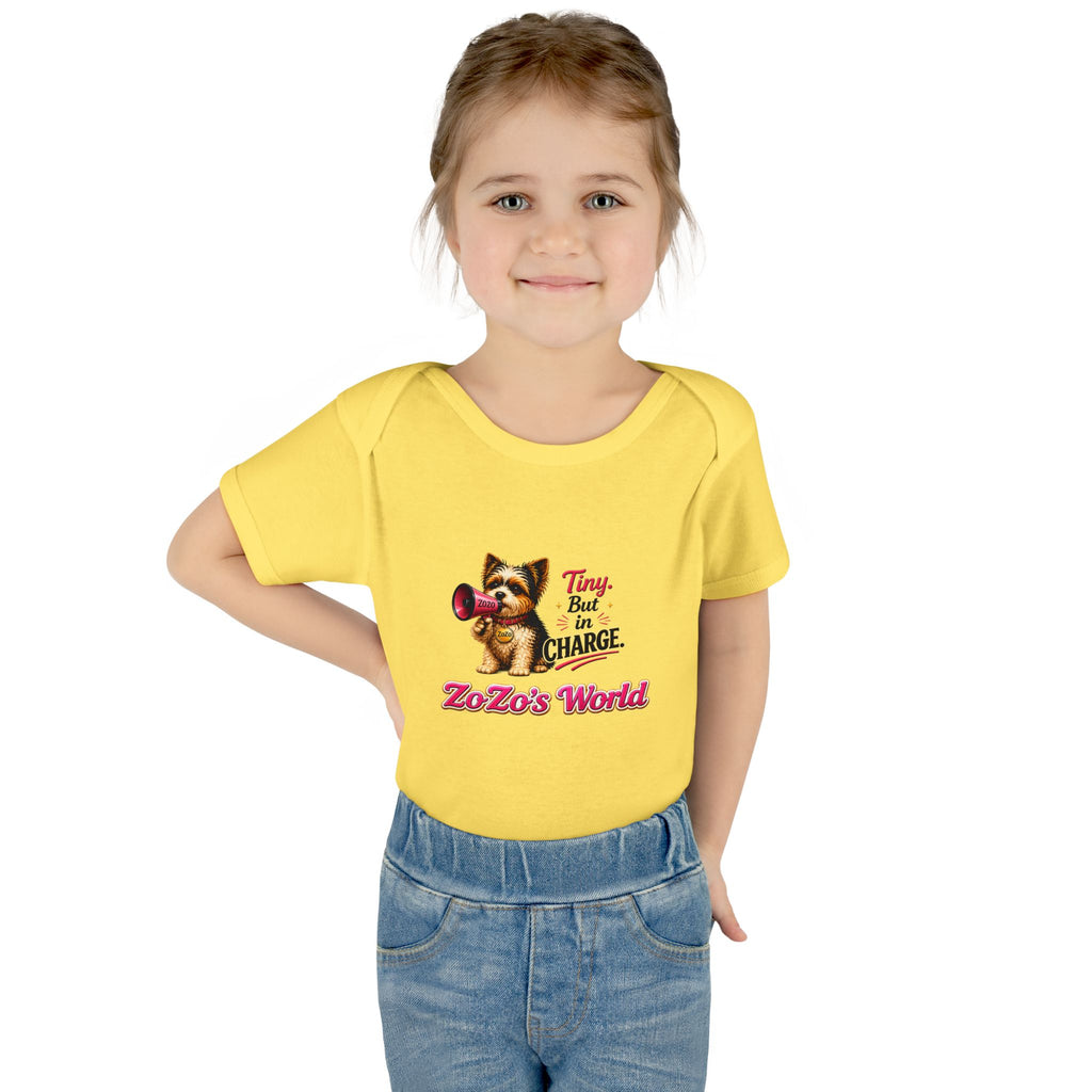ZoZo’s World “Tiny But in Charge” Baby Bodysuit