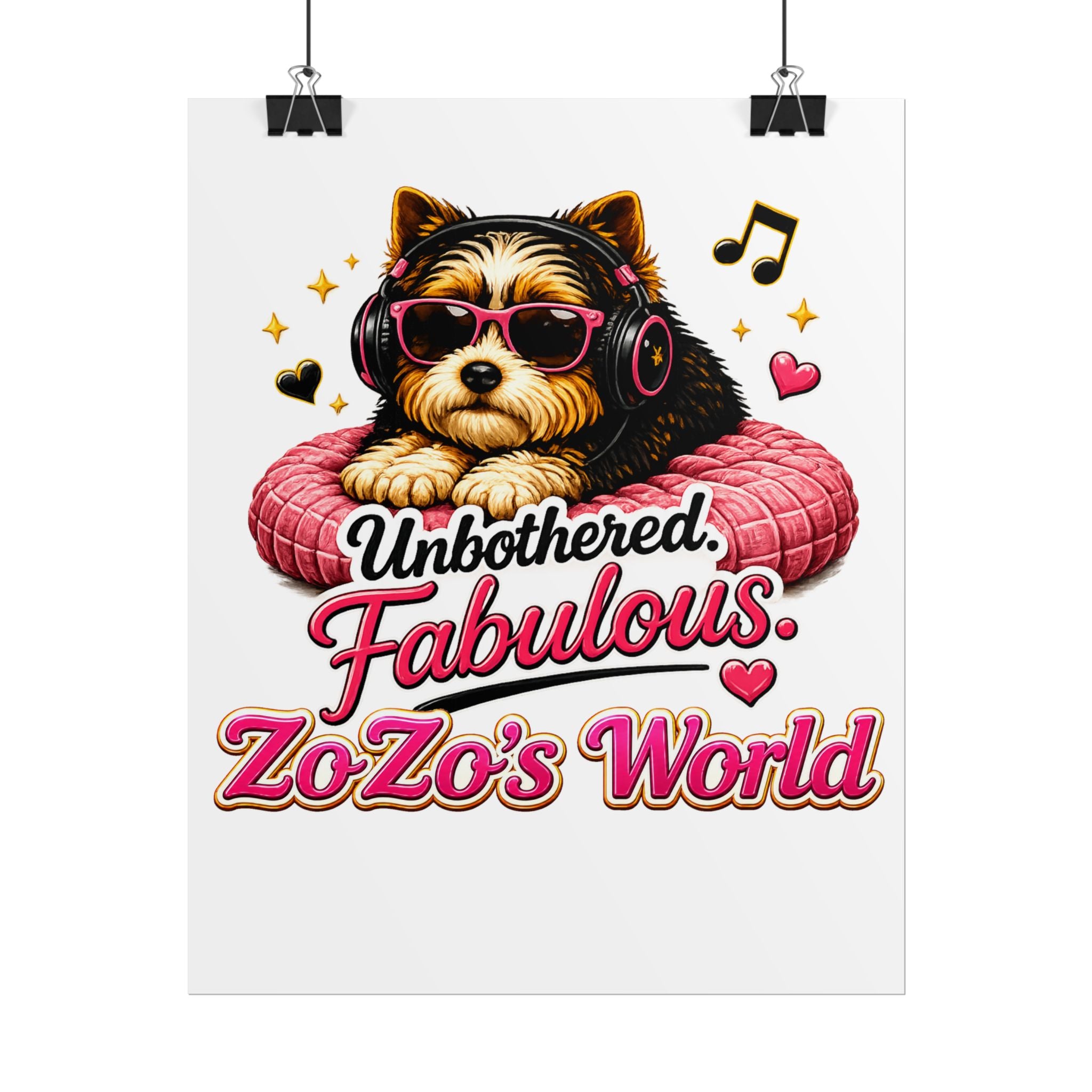ZoZo’s World “Unbothered. Fabulous.” Poster