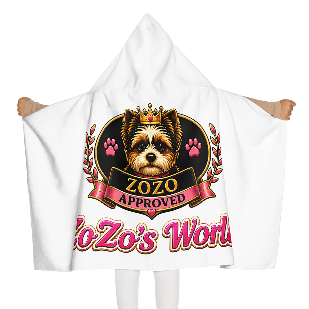 ZoZo’s World “ZoZo Approved” Hooded Youth Towel