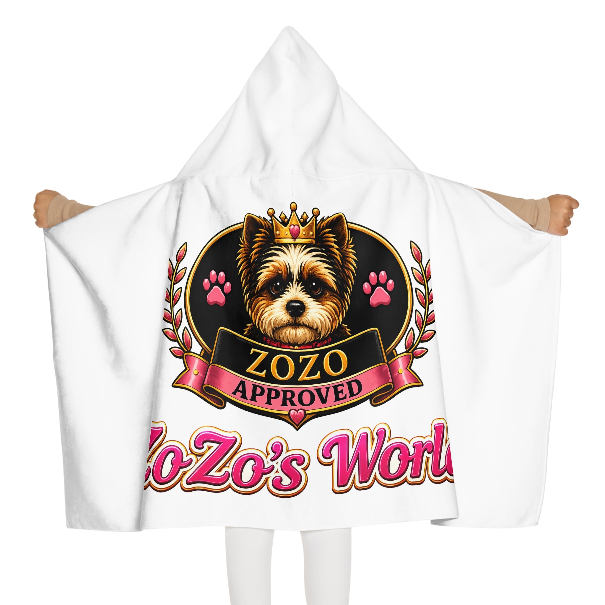 ZoZo’s World “ZoZo Approved” Hooded Youth Towel