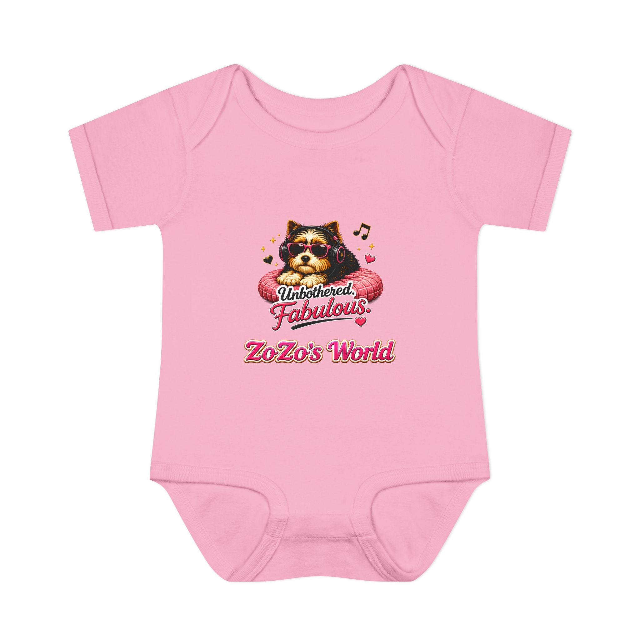 ZoZo’s World “Unbothered. Fabulous.” Baby Bodysuit