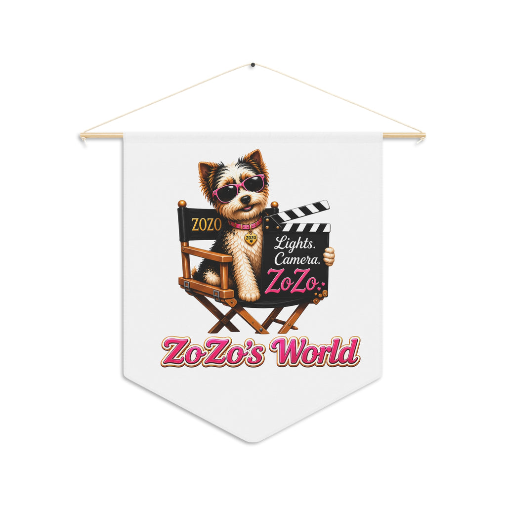 ZoZo’s World “Lights. Camera. ZoZo.” Pennant