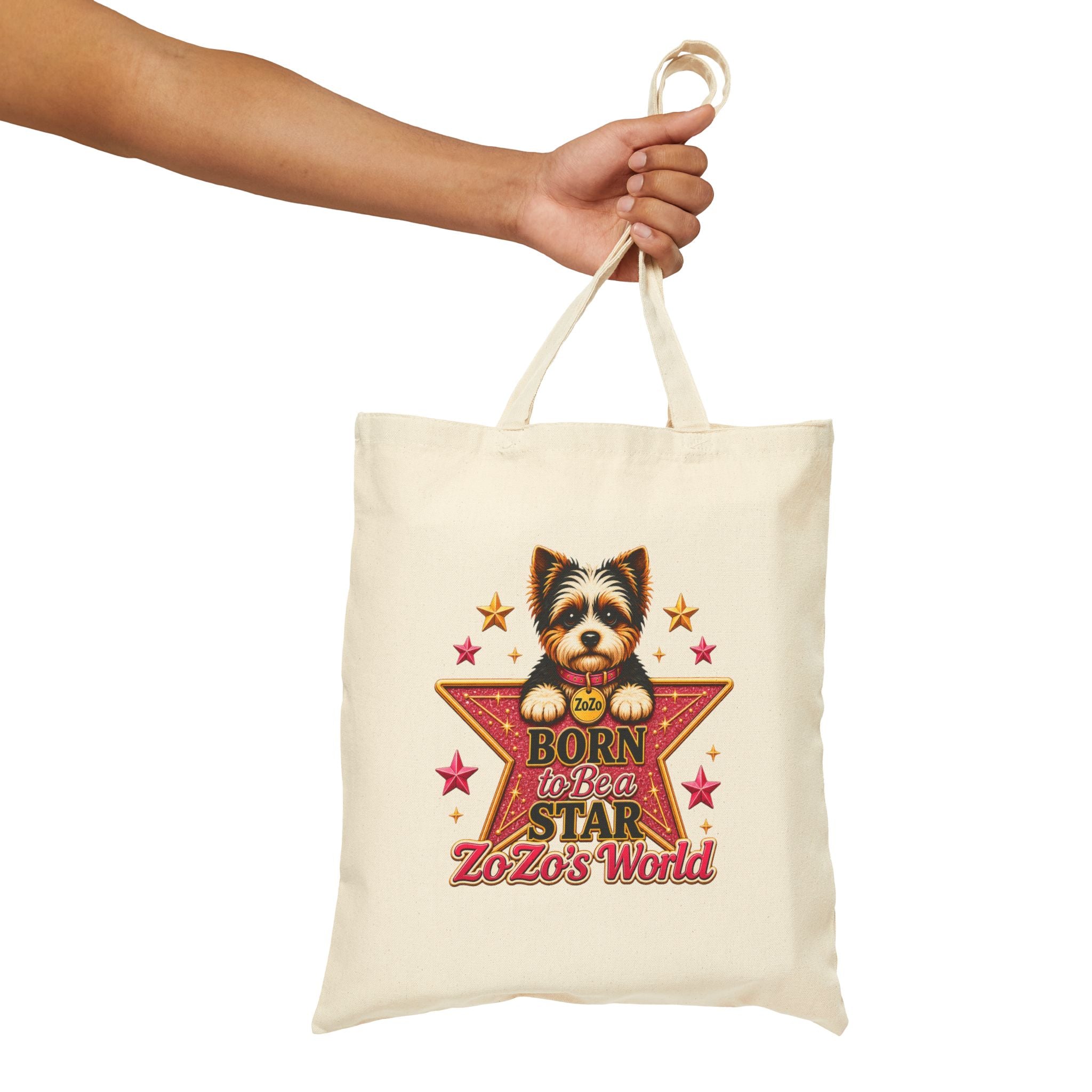 ZoZo’s World "Born To Be A Star" Cotton Canvas Tote Bag