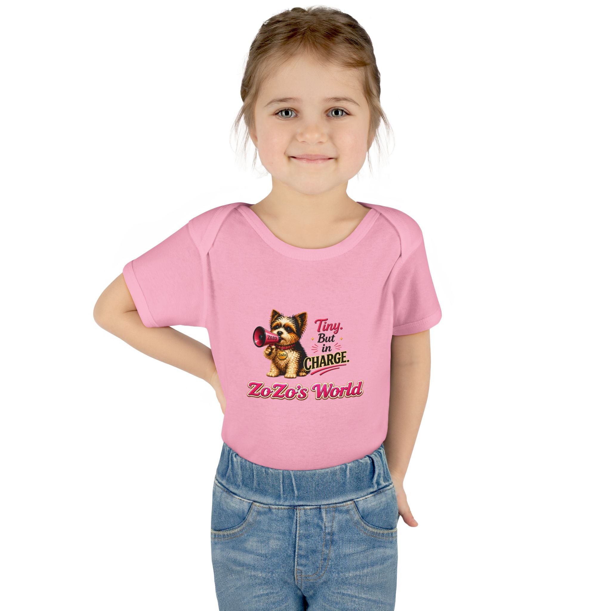 ZoZo’s World “Tiny But in Charge” Baby Bodysuit