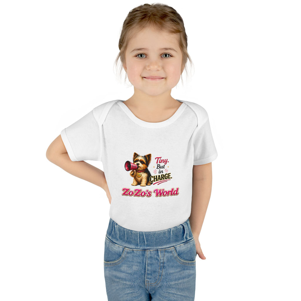 ZoZo’s World “Tiny But in Charge” Baby Bodysuit